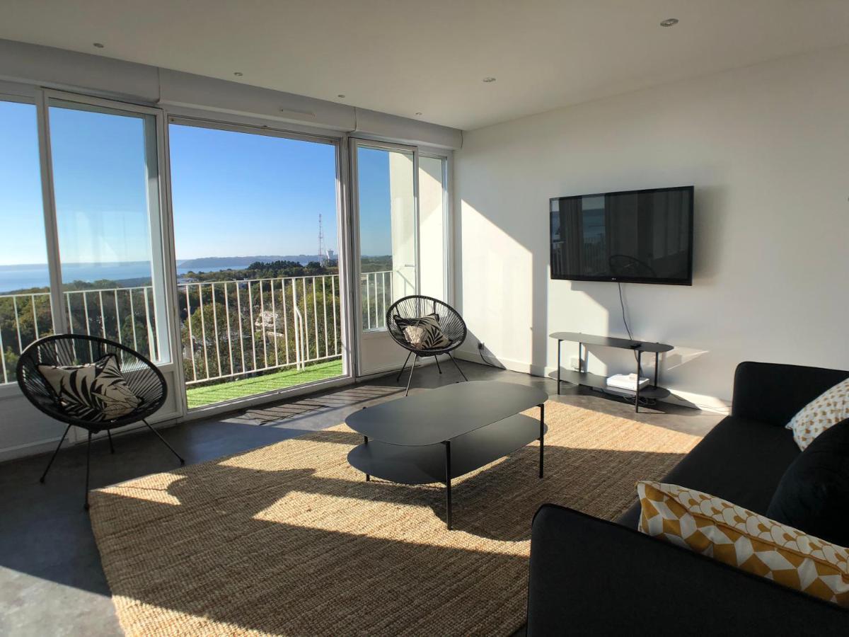 Superbe Appartement Avec Une Vue Mer Panoramique Brest Eksteriør bilde